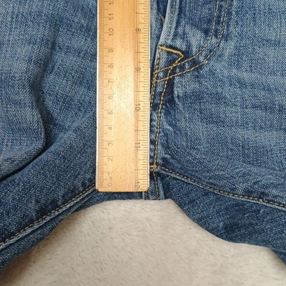 Levis 501 Jeans Mens 34x30 Blue Straight Medium Wash 5-Pocket Denim Regular - Picture 13 of 13